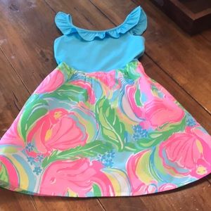 Girls Lilly Pulitzer Dress Small APeeling print